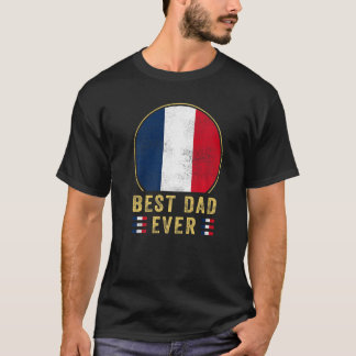 Bester Papa Aller Französisch Vater Land Frankreic T-Shirt