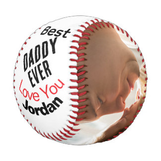 Bester Papa Aller Modern Personalisiert 2 Foto Baseball