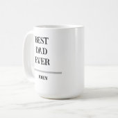 Bester Papa Aller Personalisierte Tasse mit Namen (Vorderseite Links)