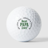 Bester Papa Aller Personalisierter Opa Golfball (Vorderseite)