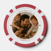 Bester Papa Aller Poker Chips - Vatertagsgeschenk (Rückseite)