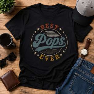 Bester Papa Aller Retro Vintage  Vatertag  T-Shirt