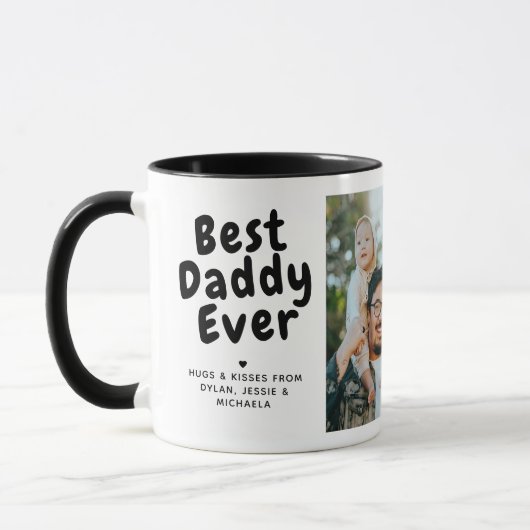 Bester Papa Aller Zeiten 2-Foto-Collage und indivi Tasse (Links)