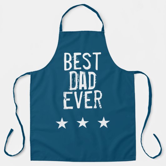 Bester Papa Aller Zeiten Blau Schürze (Vorderseite)