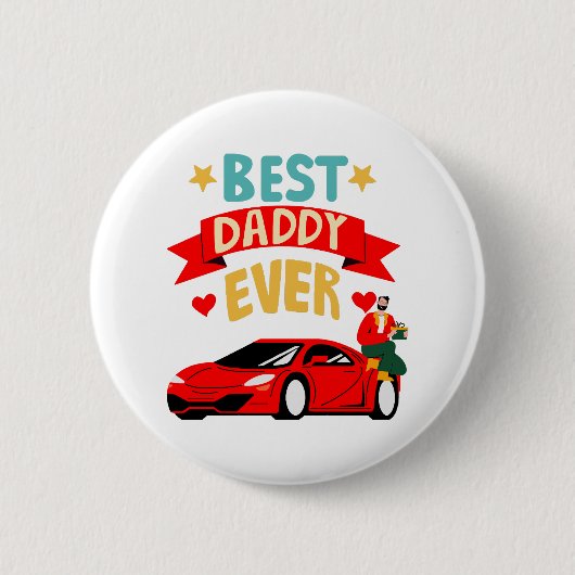 Bester Papa aller Zeiten Button (Vorderseite)