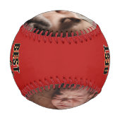 Bester Papa Aller Zeiten Foto Baseball (Rückseite)