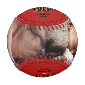 Bester Papa Aller Zeiten Foto Baseball (Vorderseite)