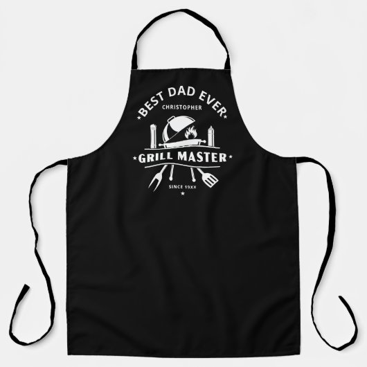 Bester Papa Aller Zeiten Grillmeister Koch Schürze (Vorderseite)