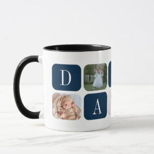 Bester Papa Aller Zeiten! Individuelle 5-Foto-Coll Tasse