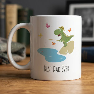 Bester Papa Aller Zeiten Lustiger Cartoon Dinosaur Kaffeetasse