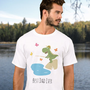 Bester Papa Aller Zeiten Lustiger Cartoon Dinosaur T-Shirt