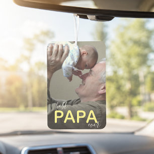 Bester Papa Aller Zeiten Opa und Baby Moderne Hand Autolufterfrischer