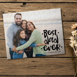 Bester Papa Aller Zeiten Personalisiertes Fotogesc Puzzle