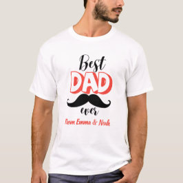 Bester Papa Aller Zeiten Personalisiertes Vatertag T-Shirt