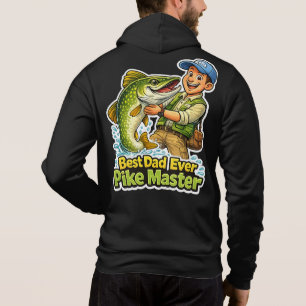 Bester Papa aller Zeiten Pike Master lustiger Angl Hoodie