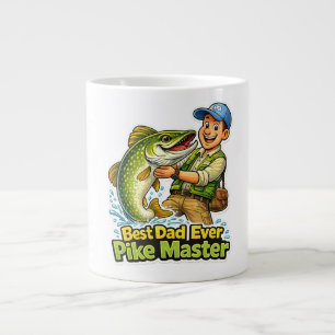 Bester Papa aller Zeiten Pike Master lustiger Angl Jumbo-Tasse