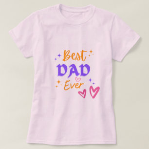Bester Papa Aller Zeiten Rosa Damen T-Shirt zum Va