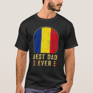 Bester Papa Aller Zeiten Rumänischer Vater Land Ru T-Shirt