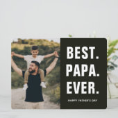 Bester. Papa. Aller Zeiten. Vatertag (Stehend Vorderseite)