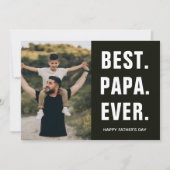 Bester. Papa. Aller Zeiten. Vatertag  Karte (Vorderseite)