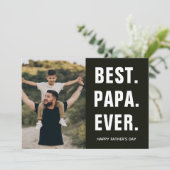 Bester. Papa. Aller Zeiten. Vatertag  Karte (Stehend Vorderseite)