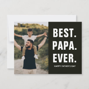 Bester. Papa. Aller Zeiten. Vatertag Mitteilungskarte