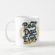 Bester Papa Aller Zeiten Vintage Gold Navy Typogra
