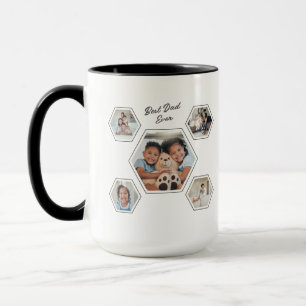 Bester Papa Aller Zeiten Zehn-Foto-Vorlage Familie Tasse