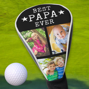 Bester Papa Allerwetter Vatertag 3 Foto Collage Sc Golf Headcover