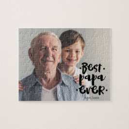 Bester Papa Allerzeit Benutzerdefiniertes Fotogesc Puzzle
