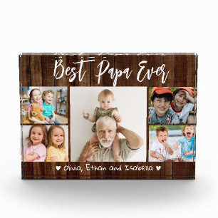 Bester Papa Allerzeit Enkelkinder 5 Bilder Collage Fotoblock