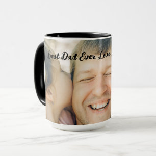 Bester Papa Allerzeit Personalisiertes Süßes Foto  Tasse