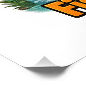 Bester Papa Angler am See Lustige Geschenkidee Poster (Ecke)