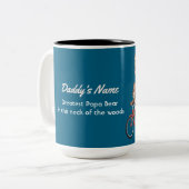 Bester Papa-Bär in diesem Hals von Wäldern Zweifarbige Tasse (Vorderseite Links)