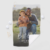 Bester Papa Benutzerdefiniertes Fotogeschenk Golfhandtuch (Insitu)