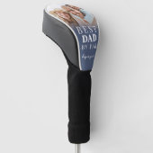 Bester Papa Blau Foto Vater Golf Headcover (angewinkelt)