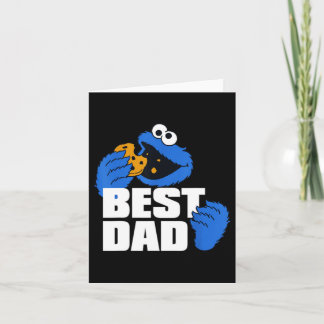 Bester Papa Blaues Monster Lustiger Cookie-Liebhab Karte