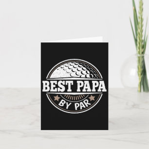 Bester Papa By Par Vintager Golfspieler Daddy Vate Karte