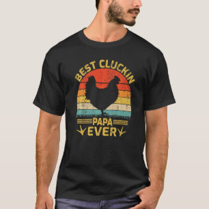 Bester Papa Cluckin Herren Ever Vintage Chicken Pa T-Shirt