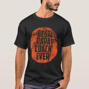 Bester Papa-Coach je Basketball Cooles Sportteam T-Shirt