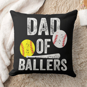 Bester Papa der Ballspieler überhaupt und Softball Kissen