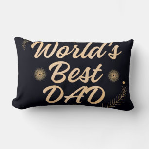 Bester Papa der Welt Einfache Typografie Väter Lendenkissen