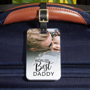 Bester Papa der Welt Foto Gepäckanhänger