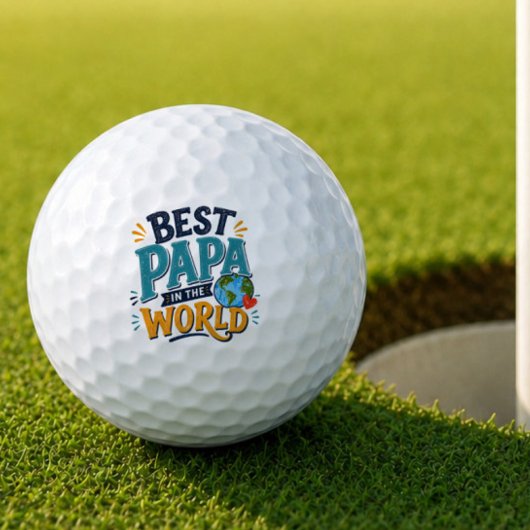Bester Papa der Welt Golfball