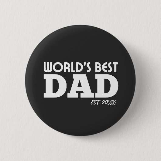 Bester Papa der Welt individuell Button (Vorderseite)