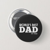 Bester Papa der Welt individuell Button (Vorne & Hinten)
