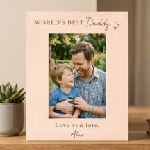 Bester Papa der Welt Individuelles Bilderrahmen-Ge