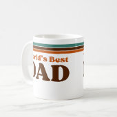 Bester Papa der Welt Kaffeetasse (Vorderseite Links)