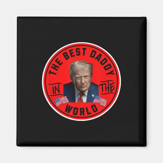 Bester Papa der Welt Lustiger Trump Magnet (Vorne)
