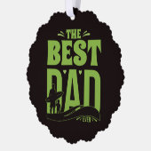 Bester Papa der Welt Ornament Karte (Links)